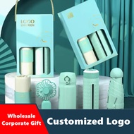 Wholesale Corporate Gift Face Towel Water Bottle Hand Cream Gift Set Customized Logo Company Event Gift