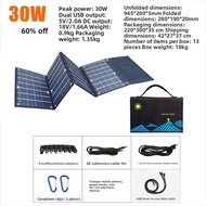 2024 Mobile Phone Foldable Solar Charging Panel 30W 40W 50W ETFE Solar Panel Foldable Charging Pack