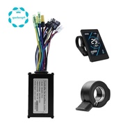 36V 48V 15A Brushless Controller T5S LCD Display Meter+130X Throttle Kit for Electric Scooter E-Bike