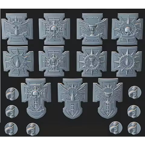 3D Printing Only Printed Accessories, No Characters LD017 Pioneer Veteran Sword Guard Storm Shield (