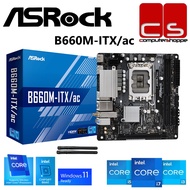 ASRock B660M-ITX/ac Mini-ITX Motherboard + Intel 12th/13th Gen Processor Combo