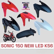 MERAH Front fender front fender A and B sonic 150 led k56 black white red black matte win brand