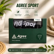 ( 3pc ) CD Agree 3089 | Agree Sport Men's Rubber Boxer Briefs - Kshop