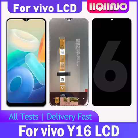 6.51'' High Quality Screen For vivo Y16 LCD Display Touch Screen Digitizer ForvivoY16 V2204 V2214 LC