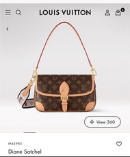 ❌SOLD❌ LV diane with black strap