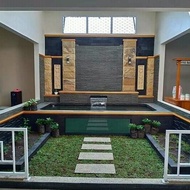 kolam ikan minimalis / kolam ikan hias / taman eropa