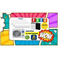 **5 TICKS**HAIER AC (R32) SYSTEM 3 [4U65 / AS25 x 3] + FREE INSTALLATION +  FREE REMOVE /DISMANTLE &amp; DISPOSE OLD AIRCON