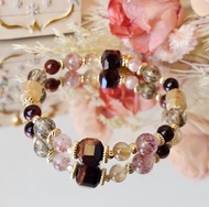 2024聖誕限定款-鈦晶/紅虎眼石/綠碧璽髮晶/超七毒液/水晶手鍊