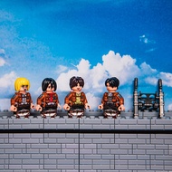 Đồ Chơi Lắp Ráp Trí Tuệ Cho Trẻ Em Bộ Đồ Chơi Mô Hình Nhựa Hình Người Nhỏ World Minifigs Attack on T