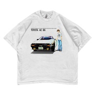 Initial D Toyota Trueno AE86 Oversized Anime T-shirt #13