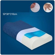 DDS - 凝膠記憶棉枕頭【凝膠波浪枕絨布藏青750g】 #N246_006_167