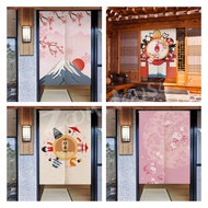 Door Curtain tirai tingkap bilik tirai tingkap dapur Japanese Style  curtain sliding door long half door curtain kitchen with rod blinds curtain Home Decor roller blind curtain telescopic rod  Langsir Dapur Jepun Kain tirai tingkap tirai pintu Jepun Kain