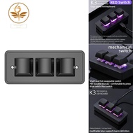 【hzswankgd2.sg】APAYADO Custom Mini Keypad 3 Keys Programming Macro Keyboard Copy Paste Cut USB Mecha