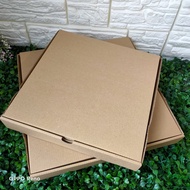 ( 5PCS/SET ) PIZZA BOX BROWN/KOTAK PIZZA 10X10X1.5 /12X12X1.5 INCH /披萨盒褐色纸皮10寸/12寸<4162/4163>