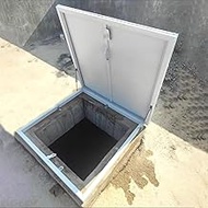 Roof Access Hatch, Aluminum Alloy Roof Escape Hatch, Customizable Large Commercial Manhole, Cellar E