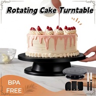 Rotating Cake Turntable Baking Tool Decorating Display Stand For Cakes on-Slip 360° Rotating Pinggan