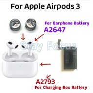 A2566 Replacement Battery For Apple Airpods 3 A2564 A2565 Left+Right For Air Pods 3 Rechargeable Bat