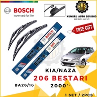 1 SET - KIA/NAZA 206 BESTARI 2000' WIPER - BOSCH ADVANTAGE WIPER FRONT BA26/16