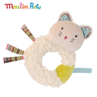 Moulin Roty ของเล่นเขย่า ห่วงกัด ยางกัด ผ้าเน่า ของเล่นเสริมพัฒนาการ ของเล่นทารก Stress relief toy L