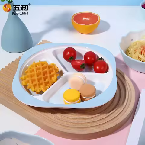 For Sanrio Cinnamoroll Food Eating Tableware Anti Scald Bowl Saucer Cup Spoon Cute Cinnamoroll Divid
