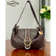 A genuine leather shoulder bag, Esquire brand, free EMPT LABEL crossbody bag