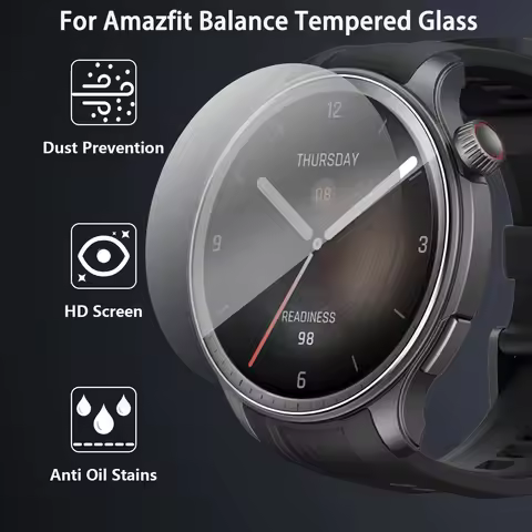 Tempered Glass For Amazfit Balance Screen Protector Anti-Scratch Protective Cover For Huami Amazfit 