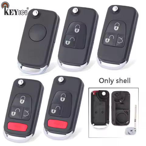 KEYECU for Mercedes Benz ML350 ML500 ML320 ML55 AMG ML430 Replacement 1 / 2 / 3 / 4 Button remote Ke
