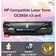 Compatible Toner HP CE285A / 285 / 85A (Black/Mono) x3 unit