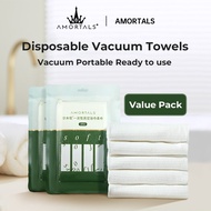 AMORTALS Disposable Vacuum Bath Towel Value Pack 尔木萄一次性浴巾 单独包装真空压缩毛巾加厚加大旅行旅游酒店用品爾木萄洗臉巾 加厚毛巾浴巾洗脸巾