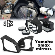 For YAMAHA XMAX 300 v1 v2 Sergeant Style Side Mirror Motorcycle Rearvier Mirrors