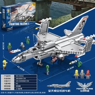 ชุดก่อสร้างเครื่องบินของเล่นสำหรับเด็กโมเดลเครื่องบินรบทางทหารแบบ F-16แอร์ต่อสู้เหยี่ยวเก็บสะสม