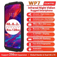 OUKITEL WP7 Unlocked Rugged Smartphone Night Vision Camera 128GB+6GB Cell Phone 8000mAh Battery