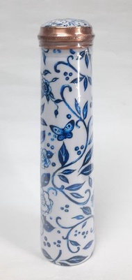 得記良品 - 印度銅壺 750ml (藍花 )