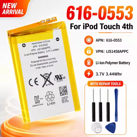 Premium Internal Li-Polymer Replacement Battery 616-0553 LIS1458APPC For iPod Touch 4th Gen 4 4G wit