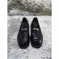 Black Buckle Boat Shoes