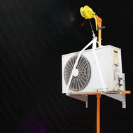 Manual Stainless Steel Lifting Crane 1200 Lb Capacity Self-Locking Winch for Outdoor AC Unit Install