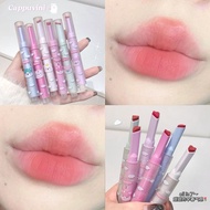Flower Push Type Love Solid Lip Mud Matte Velvet Lipstick Lip Glaze Whitening Student Premium Flower