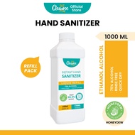 Cleanse360 Honeydew Scent Hand Sanitizer 75% Ethanol Alcohol [Liquid/Spray Refill - 1000ml / 1L / 1 Liter]