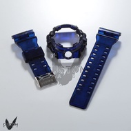 (Vcustom) GA700 JELLY " DARK BLUE " BAND AND BEZEL WATCH STRAPS