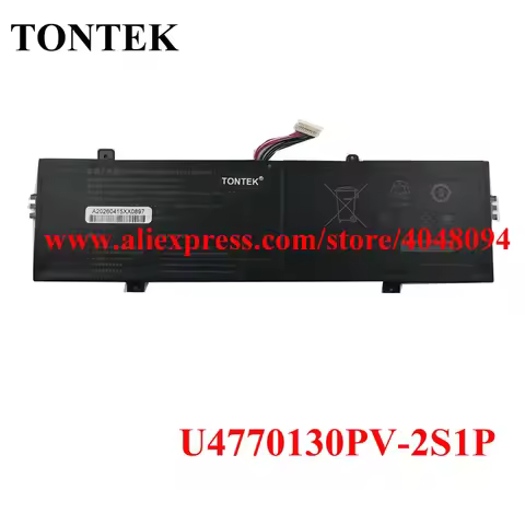 U4770130PV-2S1P Laptop Battery For Teclast F7 PLUS 3 8 Wires 7.6V 6000mAh 45.6Wh