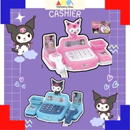 Kuromi Cashier Machine Toy Simulated Supermarket Cash Register Kits Checkout Pretend Play Toy