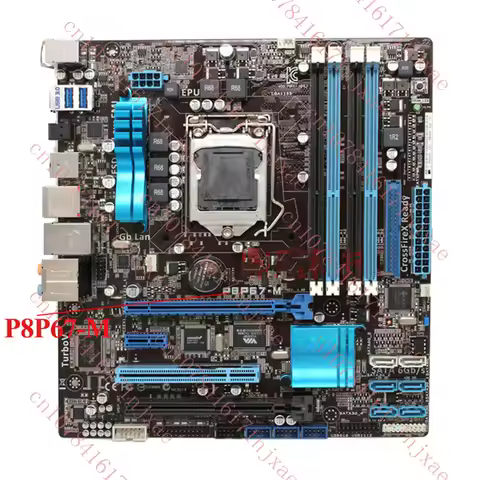FOR ASUS P8P67-M 1155-Pin P67 Motherboard DDR3 32GB 100% Tested OK.