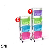 Qori Store - Smart 3-Tier 4-Tier Shelf Cute 3-Tier Shelf Cute 3-Tier Shelf/