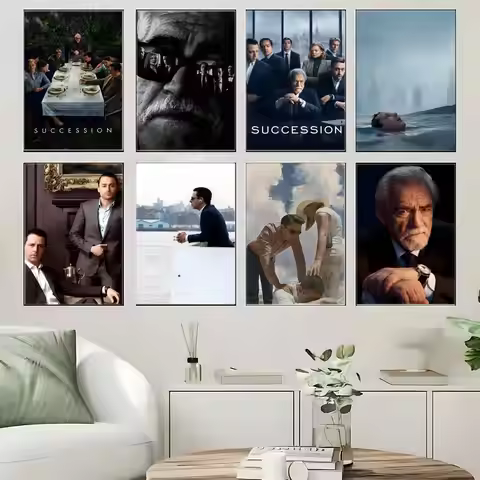 Family Drama S-Succession Poster Crease Free Waterproof Durable All Space Wall Decor