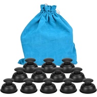 Set Terapi Bekam Silikon, 12pcs Bekam Vakum Profesional Anti Selulit untuk Urutan Muka dan Badan, Ti