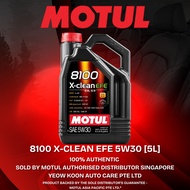 🚗Motul Singapore's Official Distributors 🚗 8100 X CLEAN EFE 5W30 5L