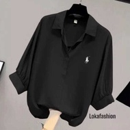 KEMEJA Plain women's tops, cringle shirts, 3 sleeves,/ 4, trendy women's tops, latest women's tops