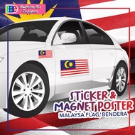 Magnet & Sticker Poster Malaysia Flag Bendera Merdeka