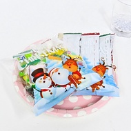 Christmas Party Gift Wrapping OPP Bag Small Size 10p Set Wrapper Pouch Snowman Rudolph Event