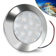Goldlife B3-2 LED Marine Courtesy Light Boat Interior Dome Light, Cool White + Warm White, 2.8" 11LE